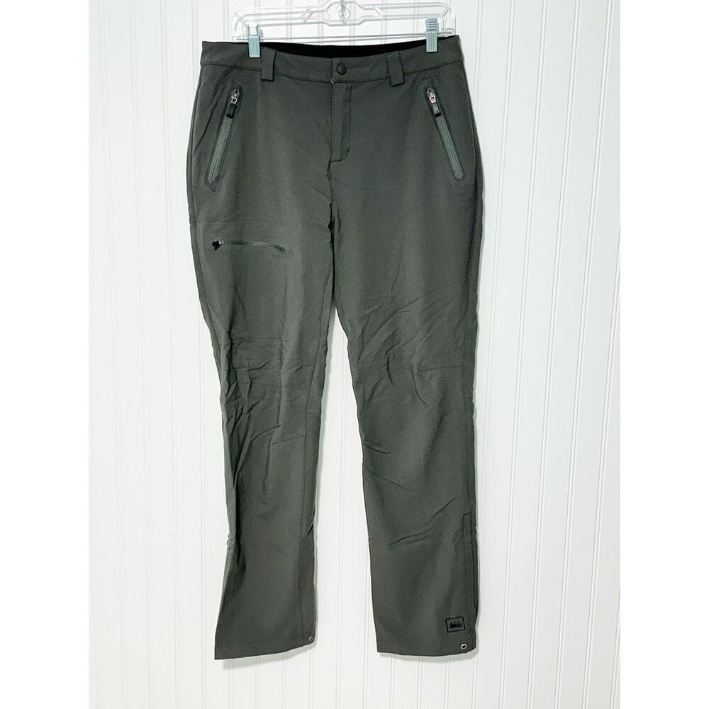Rei Women's Acme Stretch Nylon Blend Outdoor Hiking Pants‎ Grey Gray Size 12